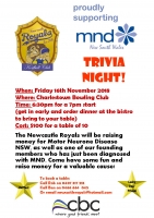 Newcastle Royals Korfball Club Trivia Night